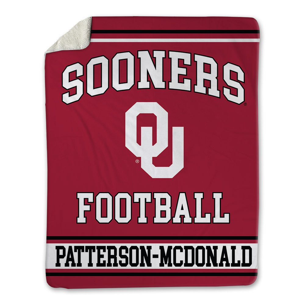 Oklahoma - NCAA Football : Mykel Patterson-McDonald - Blanket-0