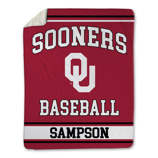 Oklahoma - NCAA Baseball : Beau Sampson - Blanket-0