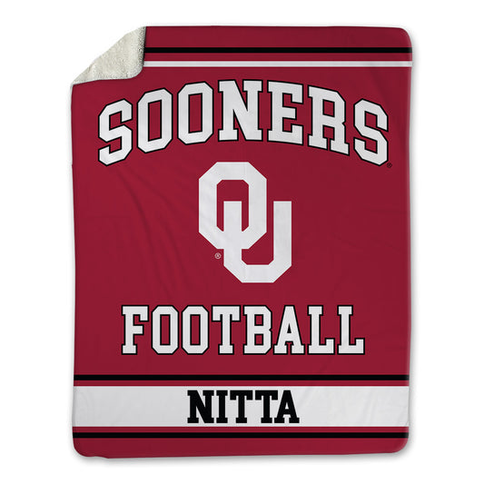 Oklahoma - NCAA Football : Caleb Nitta - Blanket-0