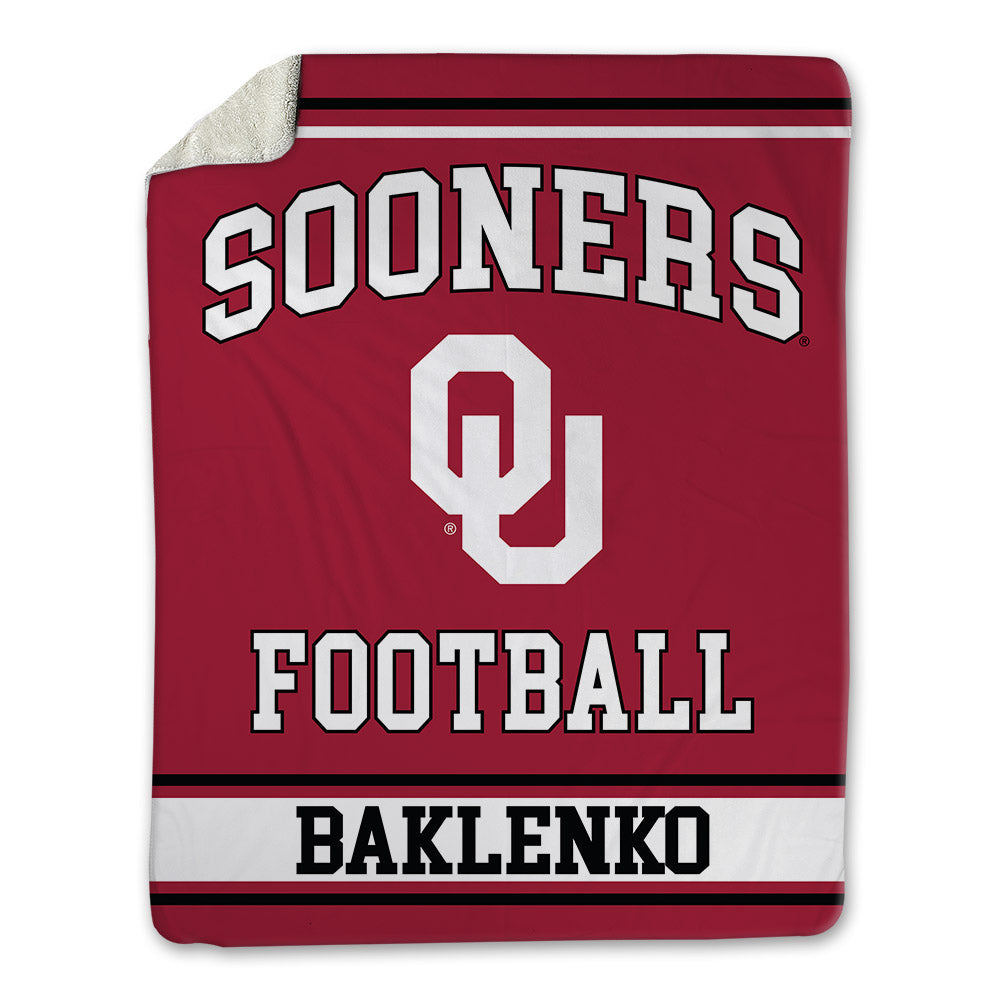 Oklahoma - NCAA Football : Luke Baklenko - Blanket-0