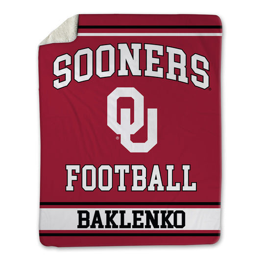 Oklahoma - NCAA Football : Luke Baklenko - Blanket-0
