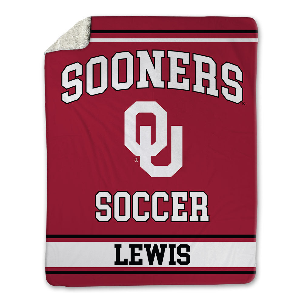 Oklahoma - NCAA Women's Soccer : Ella Lewis - Blanket-0