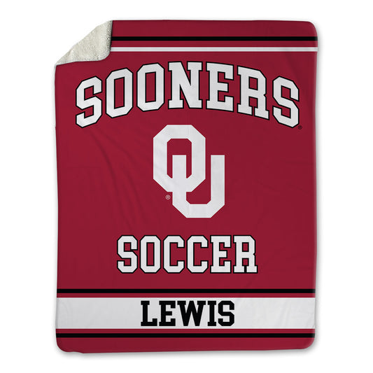 Oklahoma - NCAA Women's Soccer : Ella Lewis - Blanket-0