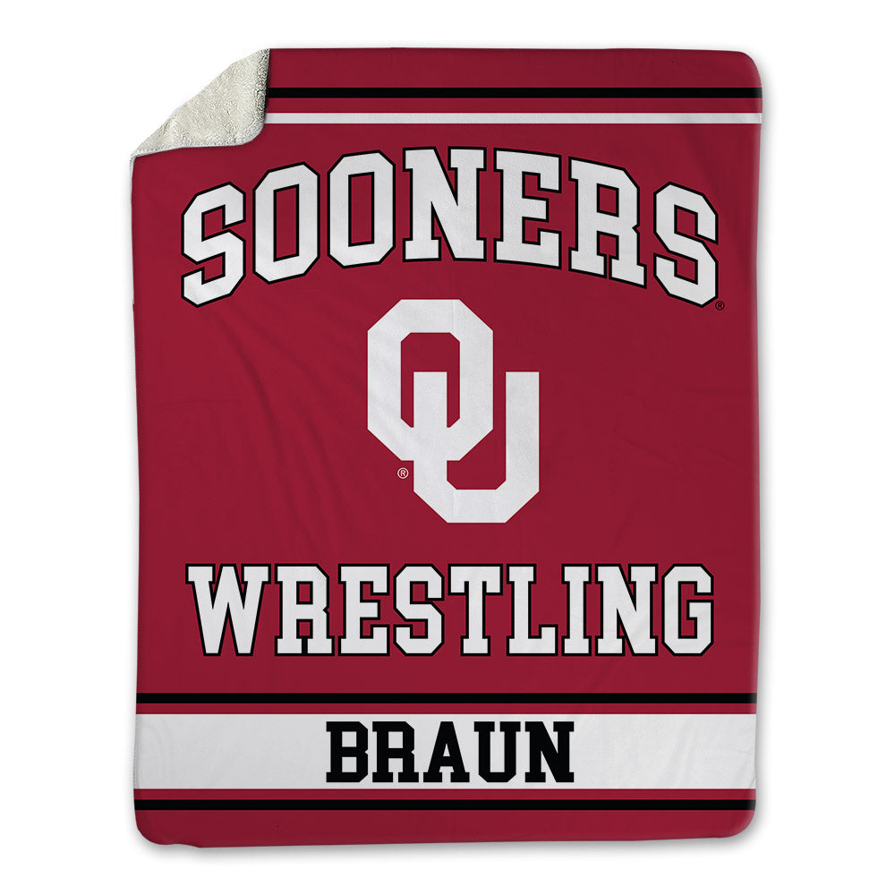 Oklahoma - NCAA Wrestling : Alex Braun - Blanket-0