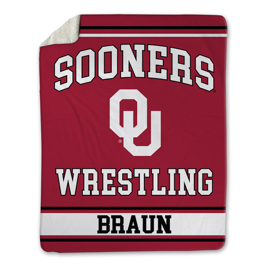 Oklahoma - NCAA Wrestling : Alex Braun - Blanket-0