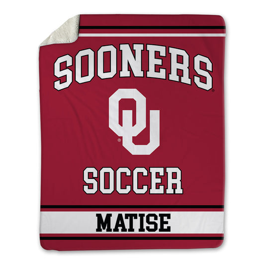 Oklahoma - NCAA Women's Soccer : Keller Matise - Blanket-0