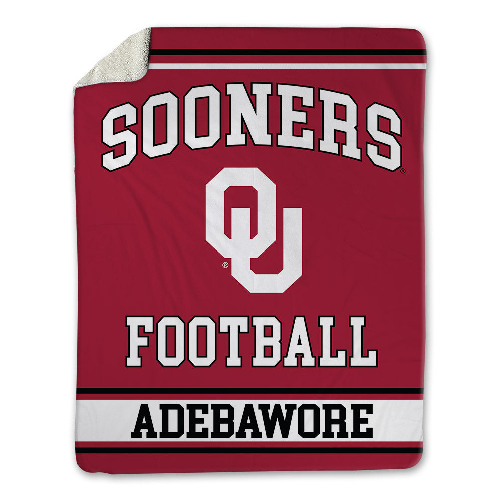 Oklahoma - NCAA Football : Adepoju Adebawore - Blanket-0