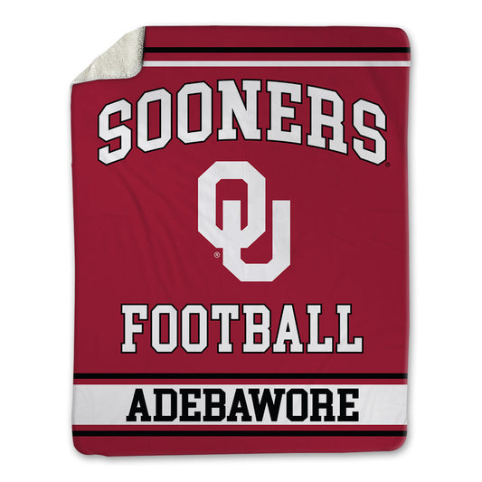 Oklahoma - NCAA Football : Adepoju Adebawore - Blanket-0