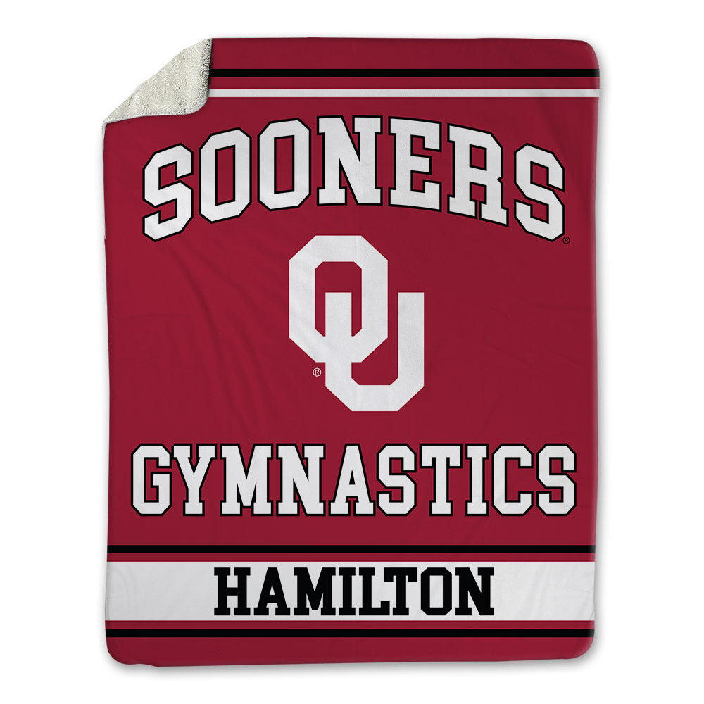 Oklahoma - NCAA Men's Gymnastics : Nico Hamilton - Blanket-0