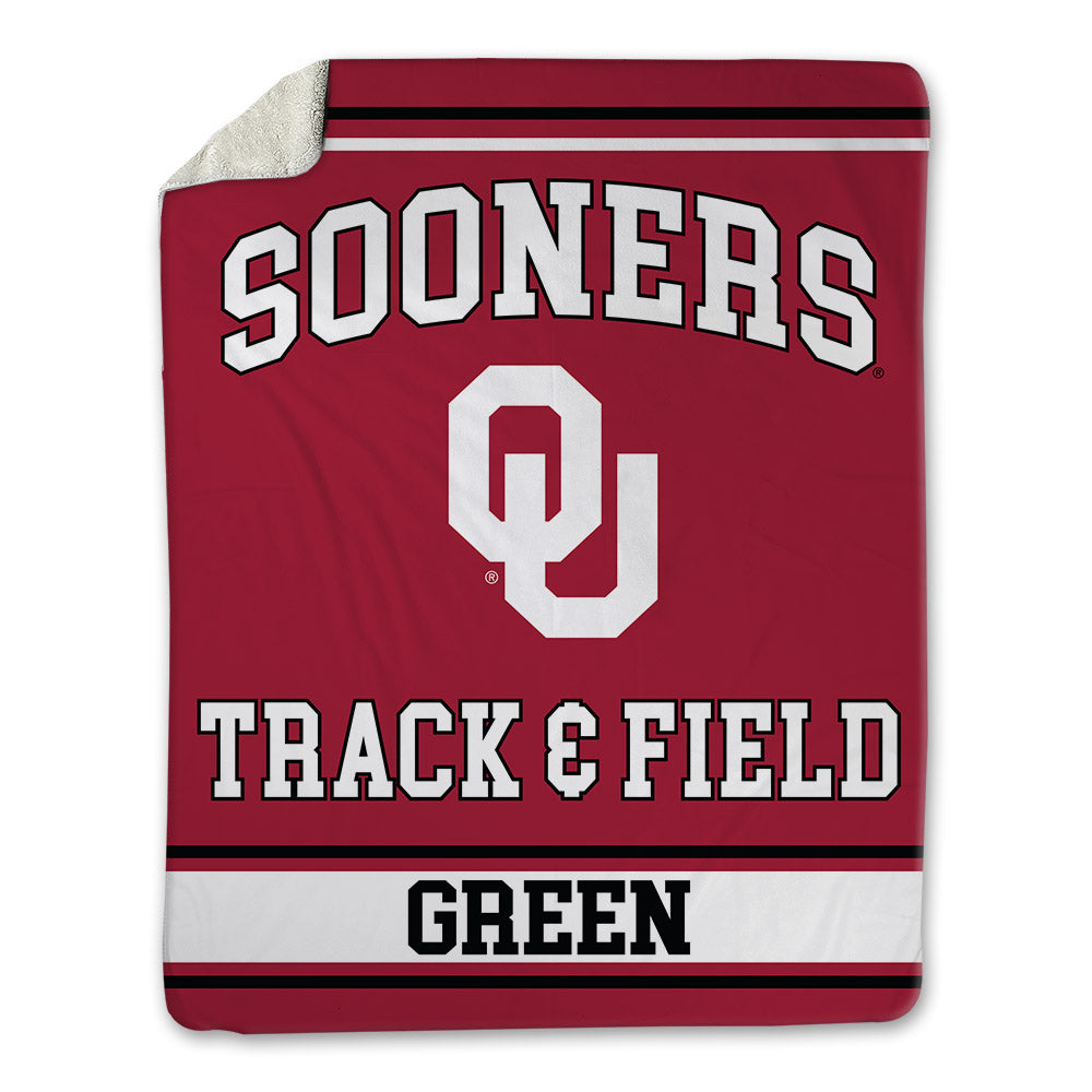 Oklahoma - NCAA Men's Track & Field : Bj Green - Blanket-0