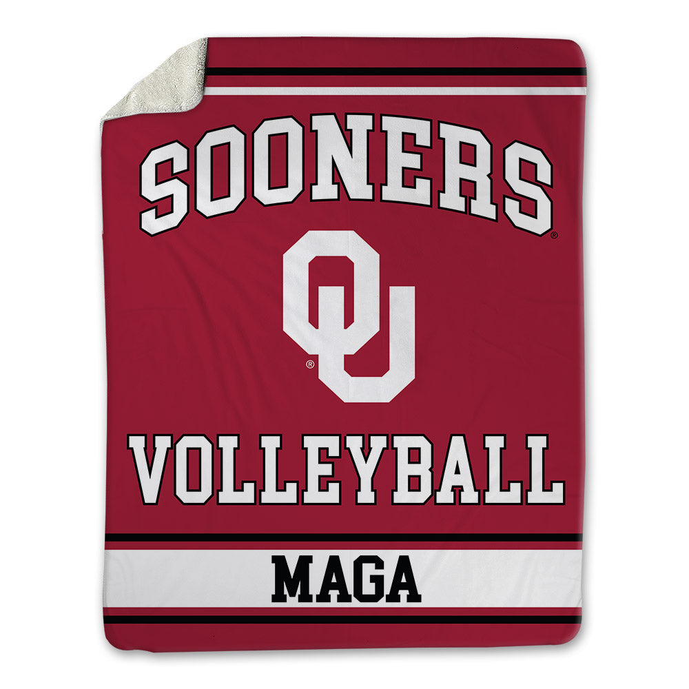 Oklahoma - NCAA Women's Volleyball : Avaya Maga - Blanket-0