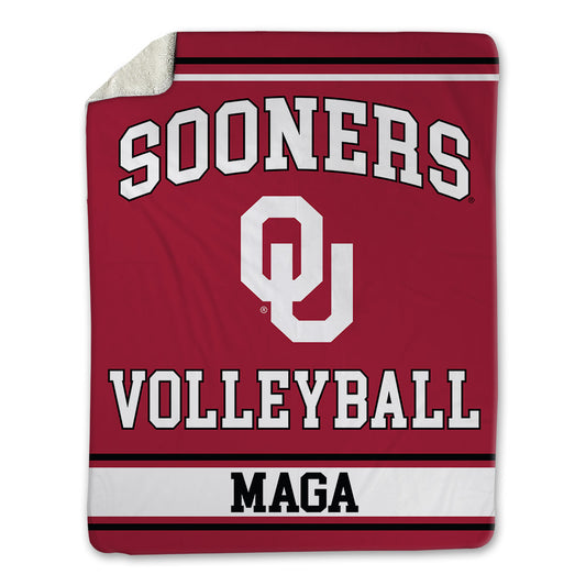 Oklahoma - NCAA Women's Volleyball : Avaya Maga - Blanket-0
