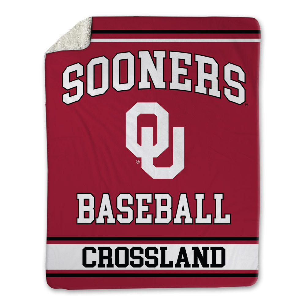 Oklahoma - NCAA Baseball : Cade Crossland - Blanket-0