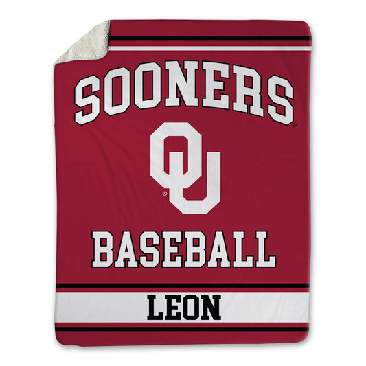 Oklahoma - NCAA Baseball : Kadyn Leon - Blanket-0