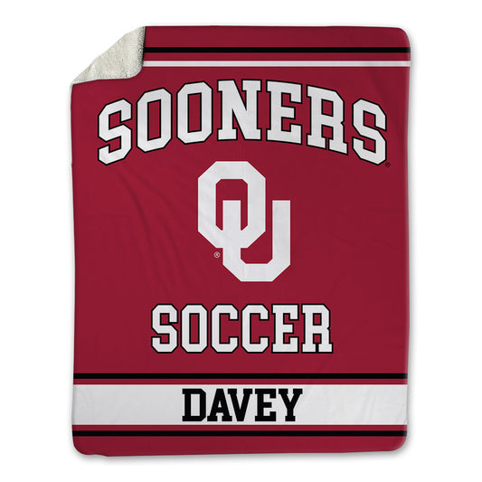 Oklahoma - NCAA Women's Soccer : Emily Davey - Blanket-0