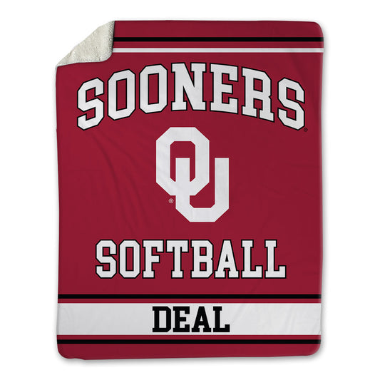 Oklahoma - NCAA Softball : Kierston Deal - Blanket-0