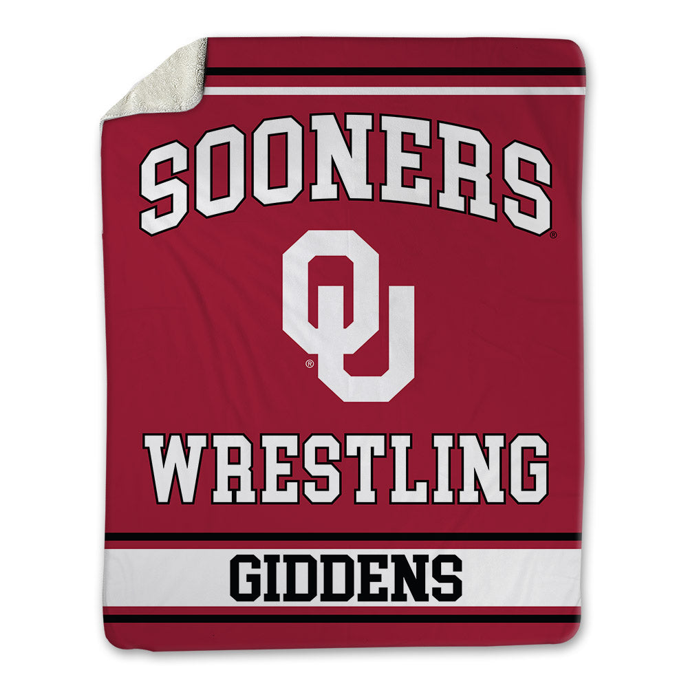 Oklahoma - NCAA Wrestling : Clay Giddens - Blanket-0