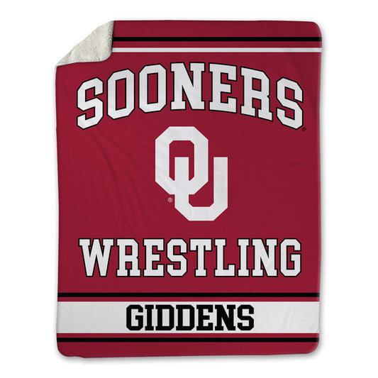 Oklahoma - NCAA Wrestling : Clay Giddens - Blanket-0