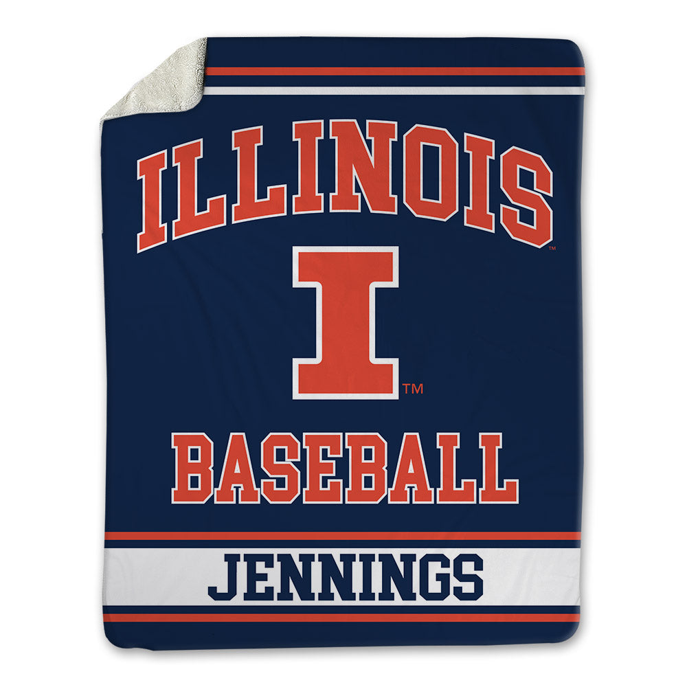 Illinois - NCAA Baseball : Collin Jennings - Blanket-0
