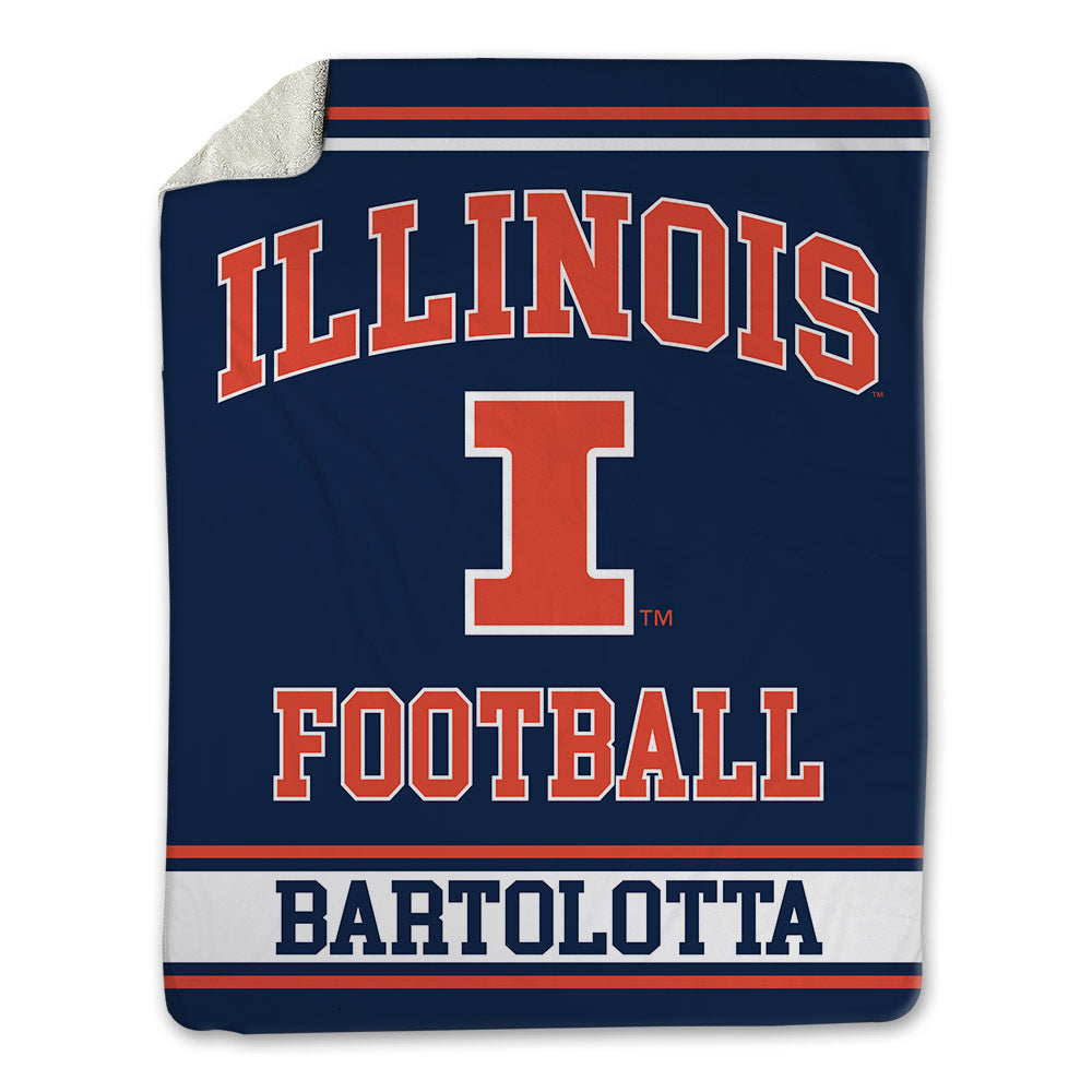 Illinois - NCAA Football : Michael Bartolotta - Blanket-0