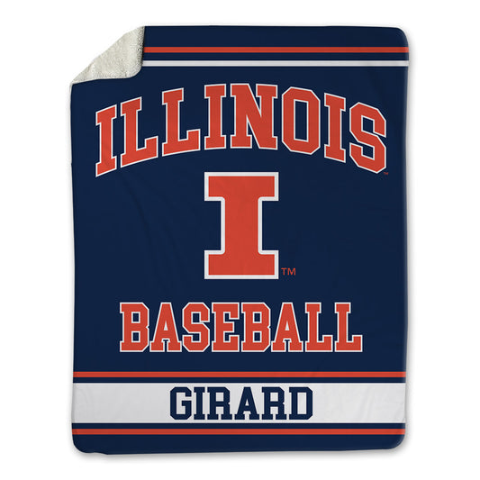 Illinois - NCAA Baseball : Nolan Girard - Blanket-0