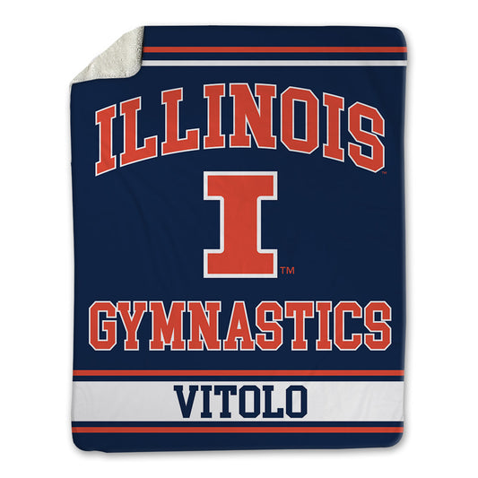 Illinois - NCAA Women's Gymnastics : Maddie Vitolo - Blanket-0