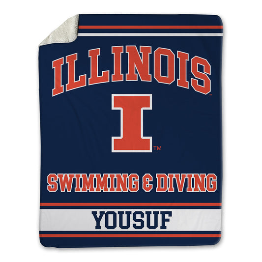 Illinois - NCAA Women's Swimming & Diving : Sophia Yousuf - Blanket-0