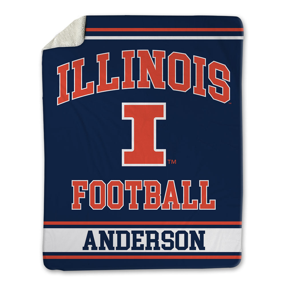 Illinois - NCAA Football : Jordan Anderson - Blanket-0