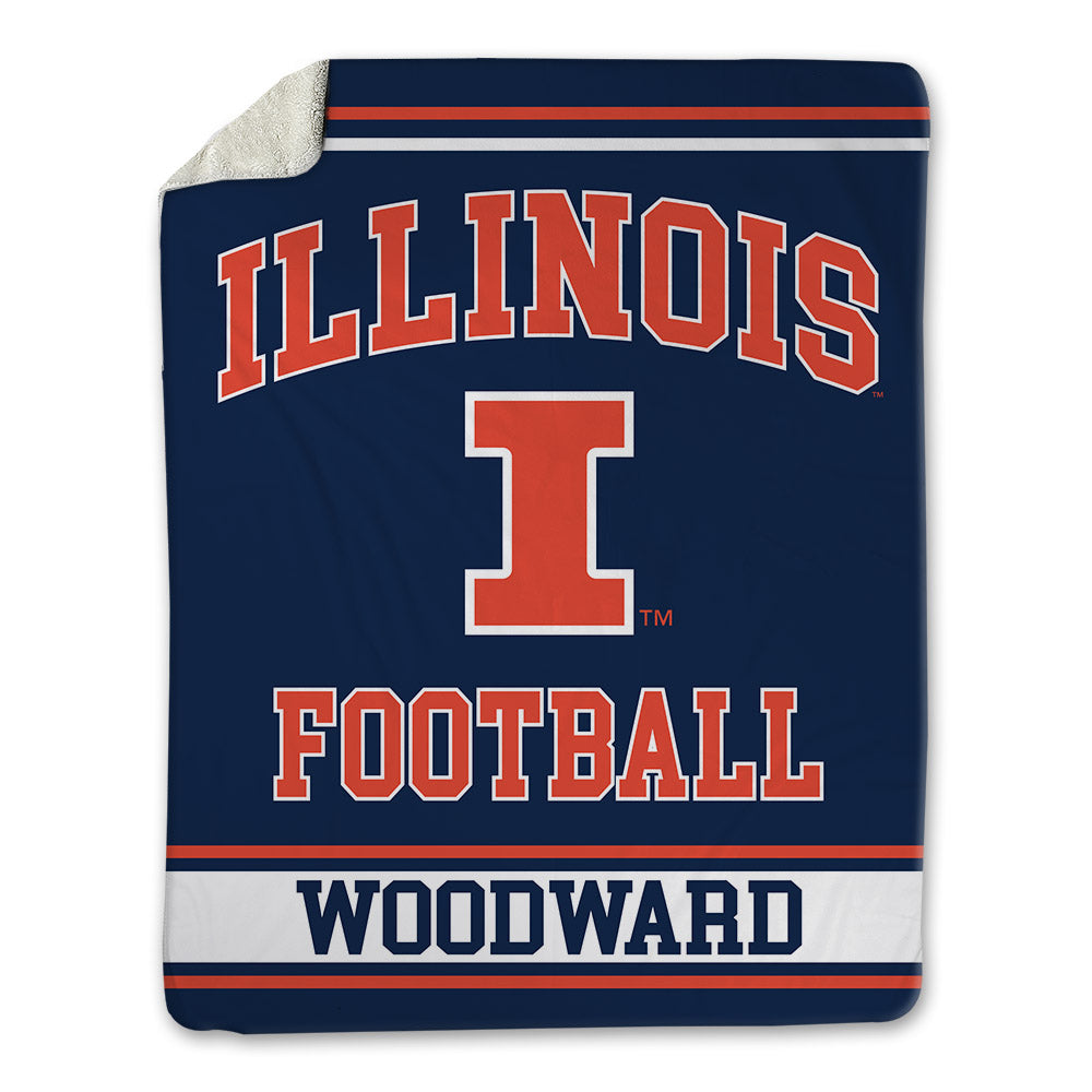 Illinois - NCAA Football : Vernon Woodward - Blanket-0