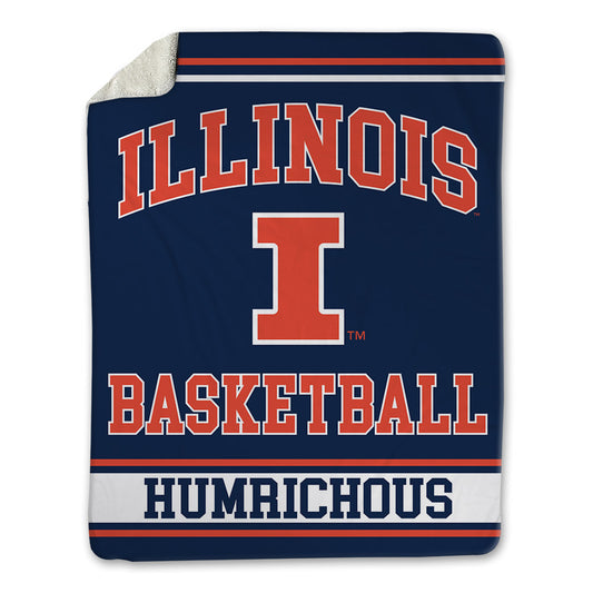 Illinois - NCAA Men's Basketball : Benjamin Humrichous - Blanket-0