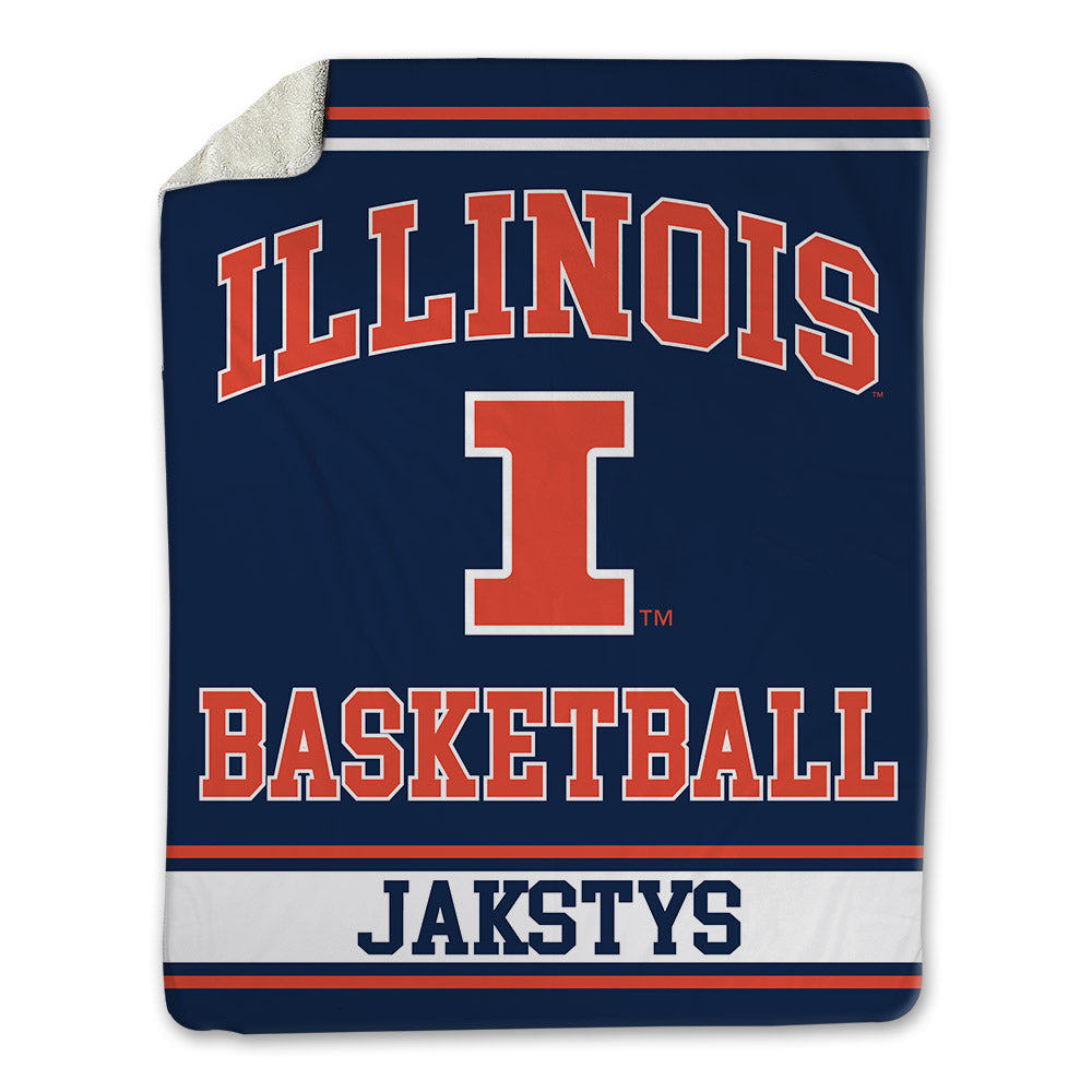 Illinois - NCAA Men's Basketball : Jason Jakstys - Blanket-0