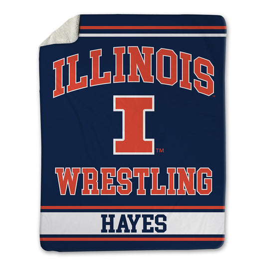 Illinois - NCAA Wrestling : Samuel Hayes - Blanket-0