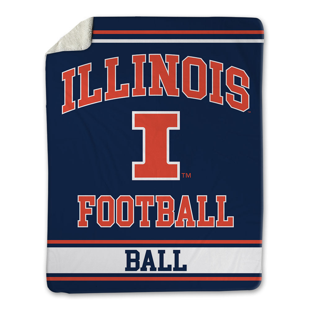 Illinois - NCAA Football : Aaron Ball - Blanket-0