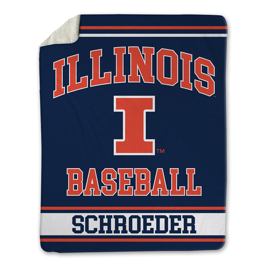 Illinois - NCAA Baseball : Jacob Schroeder - Blanket-0