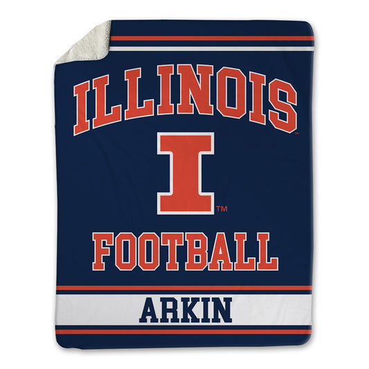 Illinois - NCAA Football : Tanner Arkin - Blanket-0