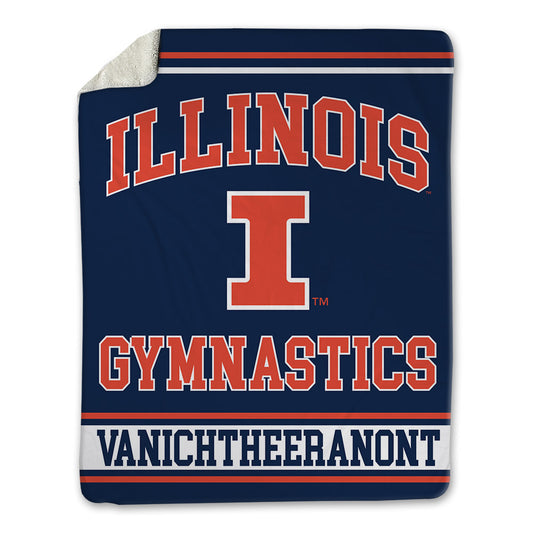 Illinois - NCAA Men's Gymnastics : Ryan Vanichtheeranont - Blanket-0