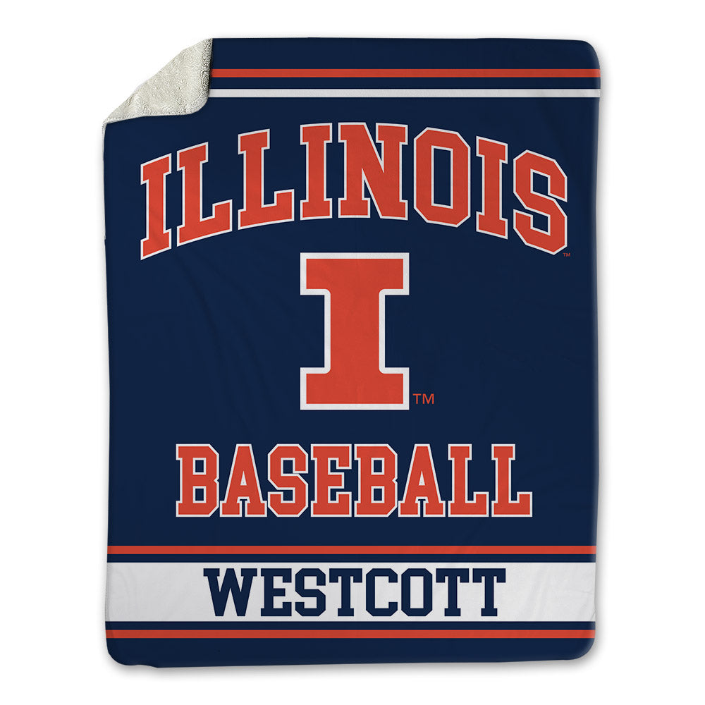 Illinois - NCAA Baseball : Drake Westcott - Blanket-0