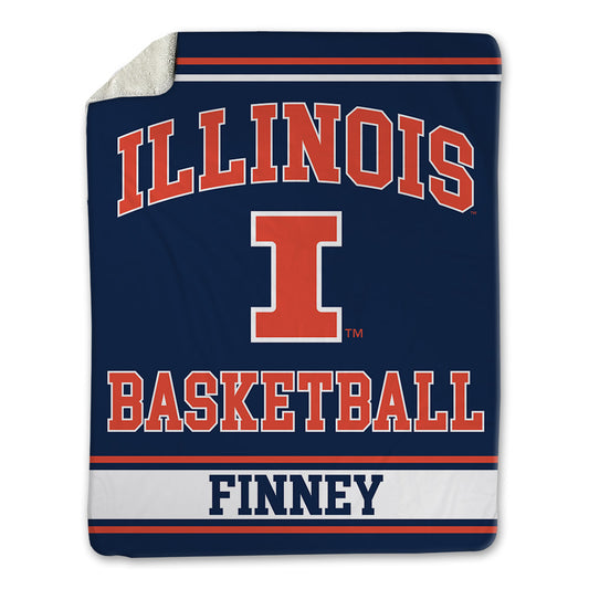 Illinois - NCAA Women's Basketball : erica finney - Blanket-0