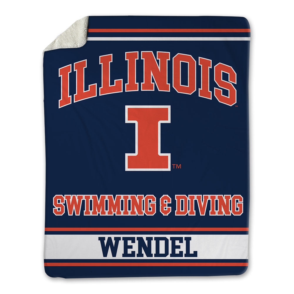 Illinois - NCAA Women's Swimming & Diving : Alexis Wendel - Blanket-0