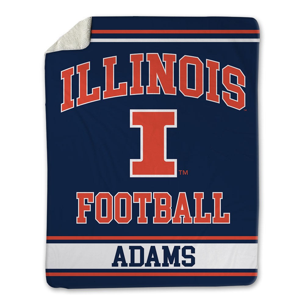 Illinois - NCAA Football : Weston Adams - Blanket-0