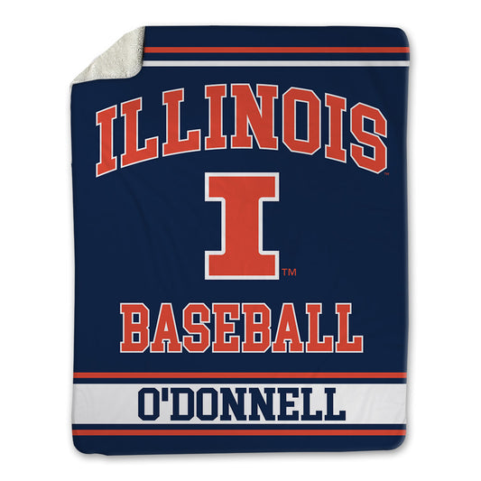 Illinois - NCAA Baseball : Aden O'Donnell - Blanket-0