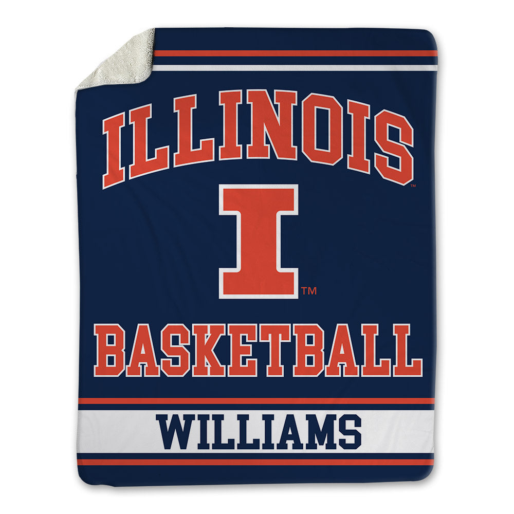 Illinois - NCAA Men's Basketball : Max Williams - Blanket-0