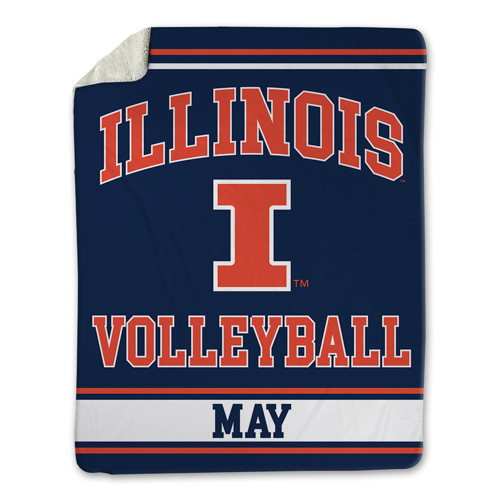 Illinois - NCAA Women's Volleyball : Bianca May - Blanket-0