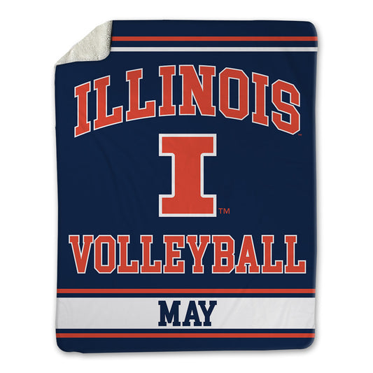 Illinois - NCAA Women's Volleyball : Bianca May - Blanket-0