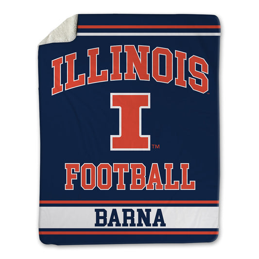 Illinois - NCAA Football : Joe Barna - Blanket-0