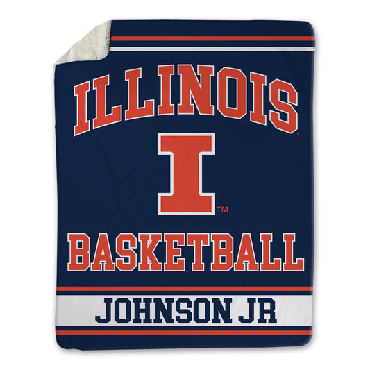 Illinois - NCAA Men's Basketball : Morez Johnson Jr - Blanket-0