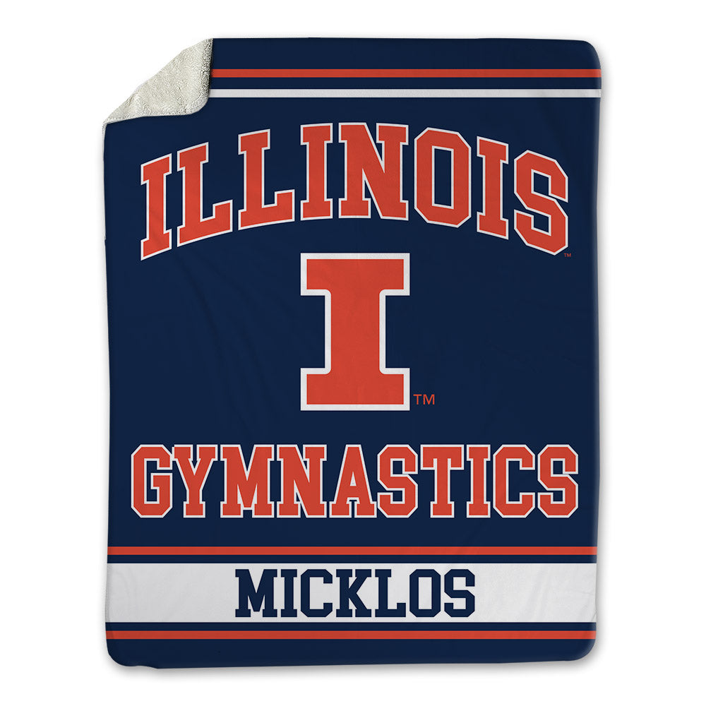 Illinois - NCAA Men's Gymnastics : Connor Micklos - Blanket-0