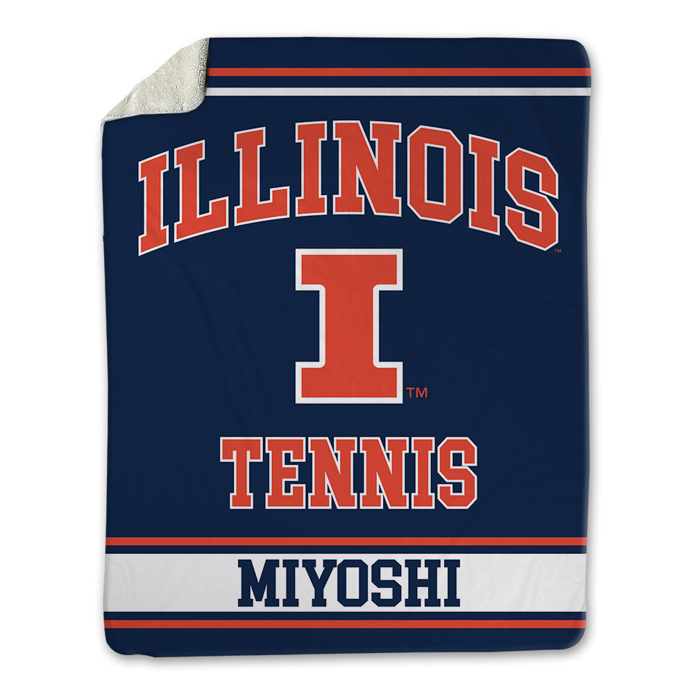 Illinois - NCAA Men's Tennis : Kenta Miyoshi - Blanket-0