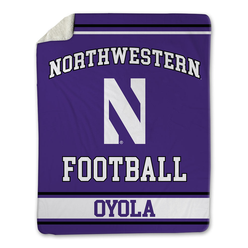 Northwestern - NCAA Football : Jack Oyola - Blanket-0