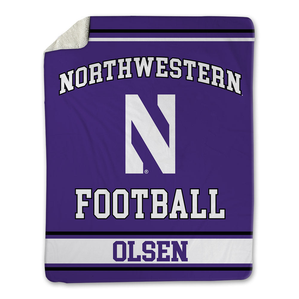 Northwestern - NCAA Football : Jack Olsen - Blanket-0